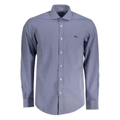 Harmont & Blaine Blue Cotton Men's Shirt In Blue
