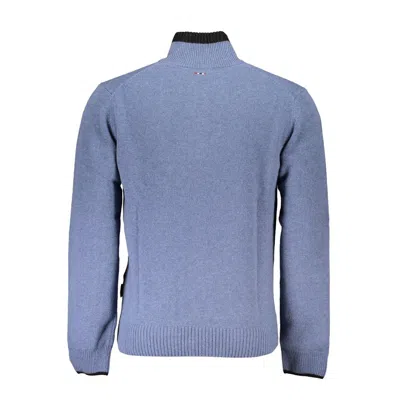 Napapijri Blue Fabric Sweater In Blue