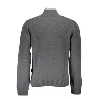 Napapijri Gray Fabric Sweater In Gray