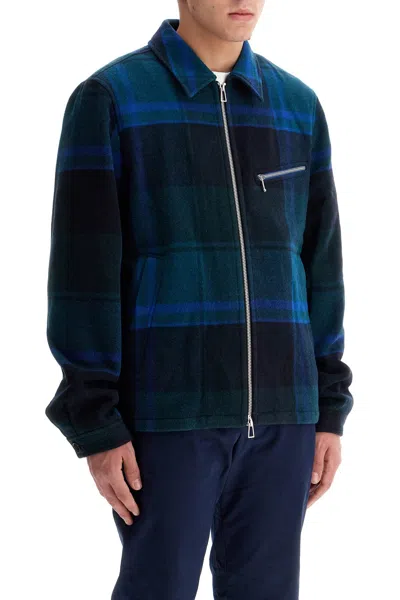 Ps By Paul Smith Giacca Harrington A Quadri In Green
