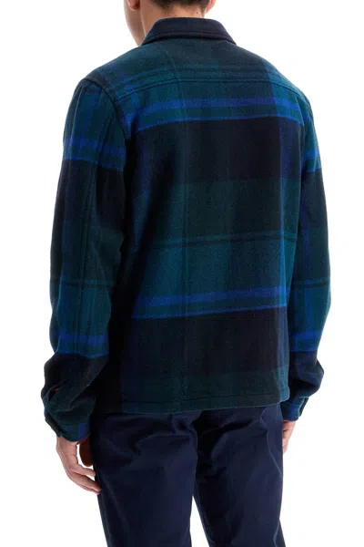 Ps By Paul Smith Giacca Harrington A Quadri In Green