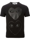 Comme Des Garçons Play Black Two Hearts T-shirt