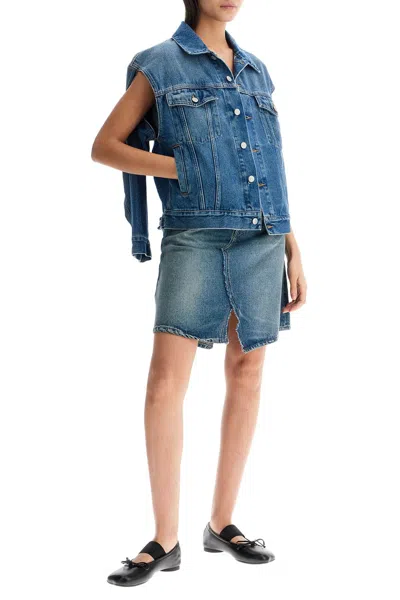 Mm6 Maison Margiela Denim Jacket With Slits