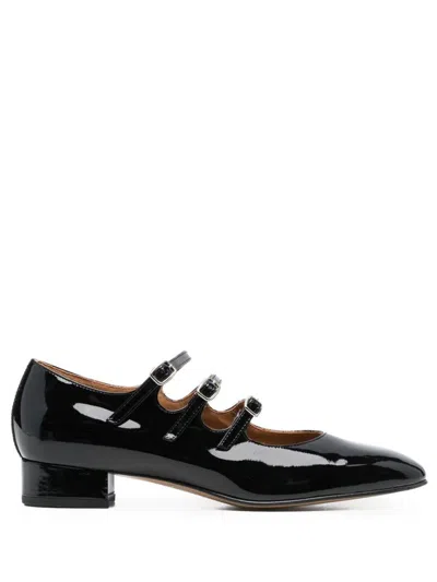 Carel Paris Ariana Patent Leather Mary Janes Ballet Flats In Black