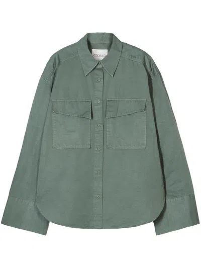 Shop Closed Utility Shirt Clothing In Green