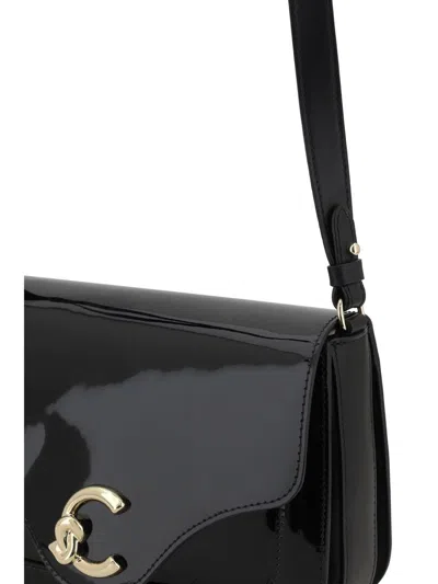 Coccinelle C-me Patent Shoulder Bag In Black