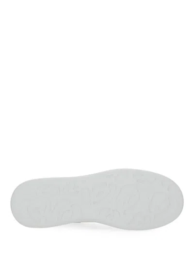Alexander Mcqueen White Sneakers With Logo Lettering On The Rear And Oversize Rubber Sole In Leather Man In White