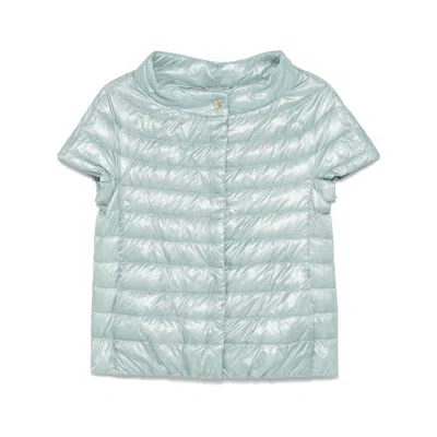 Herno Greta Short Sleeve Padded Jacket In Multicolor