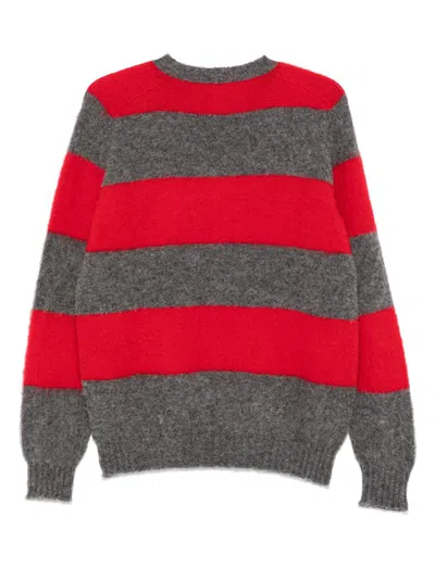 Howlin' Howlin Shaggy Bear Stripes Sweater In Thunder