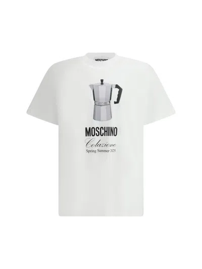 Shop Moschino T-shirts In White