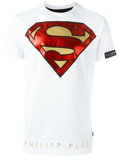 Philipp Plein T-shirt "super Philipp" In White