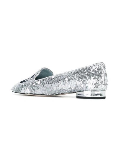 Shop Chiara Ferragni 'flirting' Sequin Ballerina Shoes