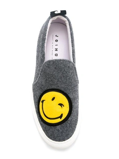 Shop Joshua Sanders 'smiley' Sneakers - Grey