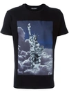 NEIL BARRETT statue print T-shirt,PBJT150EB503S11504867