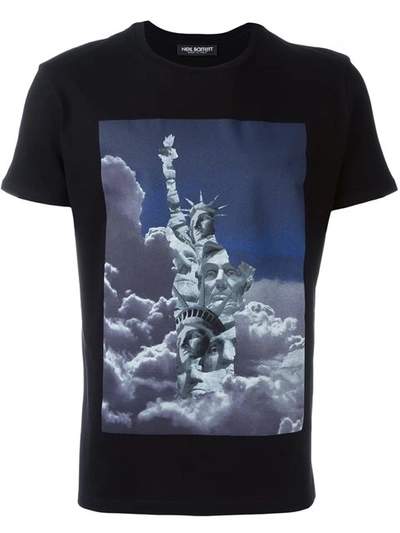 Shop Neil Barrett Statue Print T-shirt