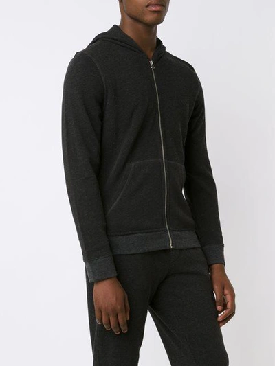 Shop Atm Anthony Thomas Melillo French Terry Zip Hoodie - Grey