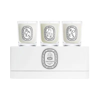 Diptyque Precomposed Set (baies, Figuier, And Roses)