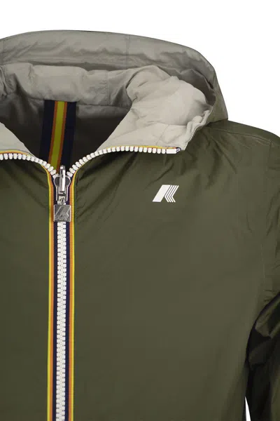 K-way Jacques Thermo Plus.2 Reversible In Olive Green/ice