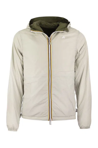 K-way Jacques Thermo Plus.2 Reversible In Olive Green/ice