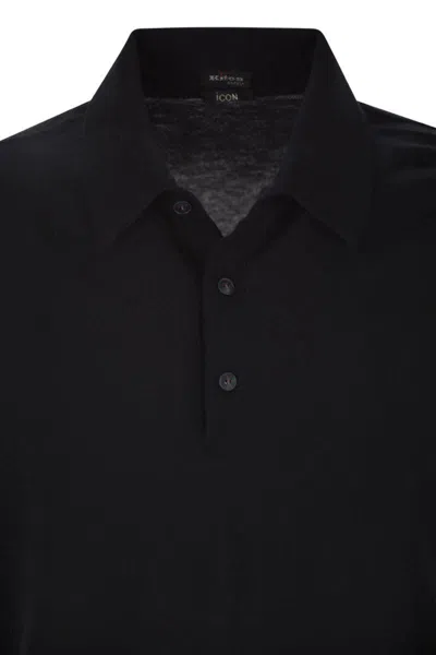 KITON KITON SHORT-SLEEVED COTTON POLO SHIRT 