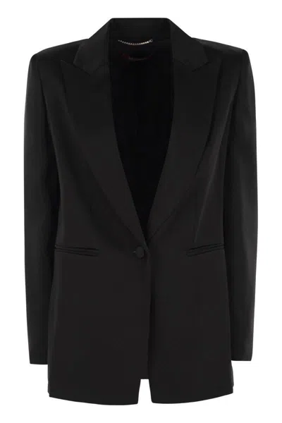 Max Mara Franz Wool Single-breasted Blazer In Black