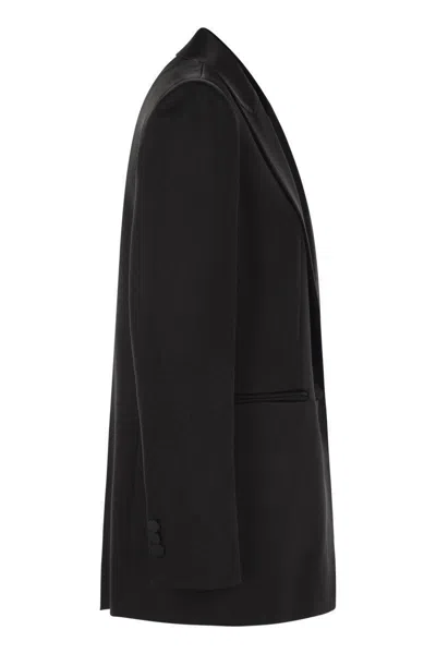Max Mara Franz Wool Single-breasted Blazer In Black