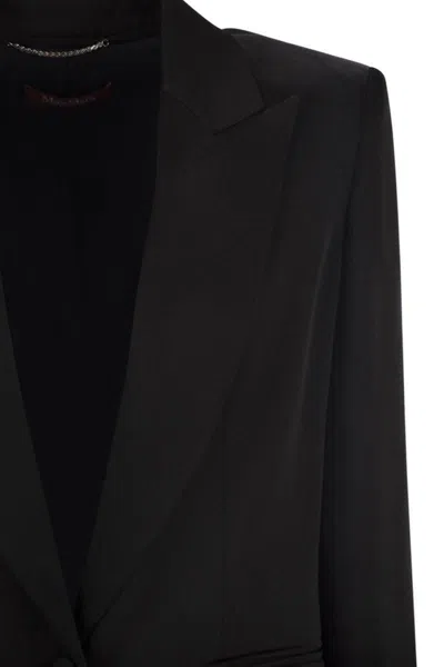 Max Mara Franz Wool Single-breasted Blazer In Black