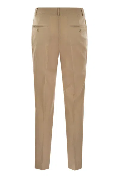 Weekend Max Mara Belt Loop Casual Pants In Beige