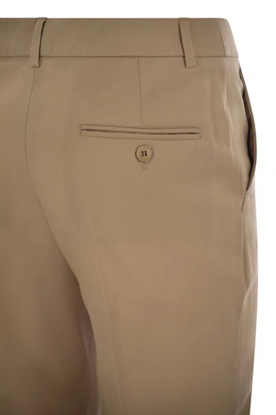 Weekend Max Mara Belt Loop Casual Pants In Beige