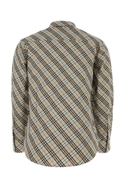 Burberry Check Cotton Shirt In Multicolor