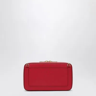 Dolce & Gabbana Dolce&gabbana Red Leather Shoulder Bag With Logo In Red