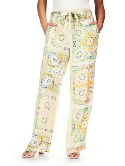 Sanctuary Never Alone Self Belted Pant In Scarf Paisley In Multi