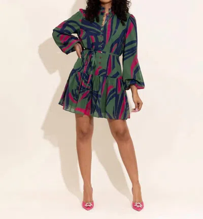 Alden Adair Adele Dress In Ribbon In Multi