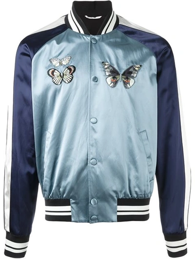 Valentino 'camubutterfly' Embroidered Souvenir Jacket