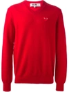 Comme Des Garçons Play Embroidered Heart Jumper