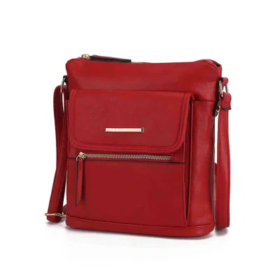 Mkf Collection By Mia K Triss Shoulder Women's Multi Compartments Handbag In Red
