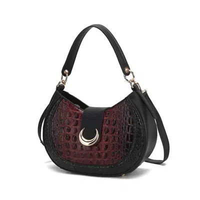 MKF COLLECTION BY MIA K JAIN LUXE CROC-EMBOSSED SHOULDER BAG SPACIOUS AND TIMELESS 