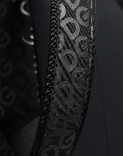 Pre-owned Dolce & Gabbana Black Dg Mania Neoprene Travel Back Pack Women's Bag ()