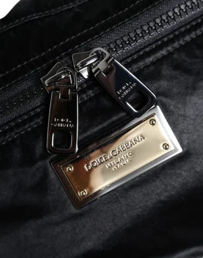 Pre-owned Dolce & Gabbana Black Nylon Fabric Belt Waist Fanny Pack Women's Bag ()