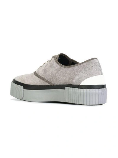 Shop Julien David Chunky Sole Sneakers - Grey