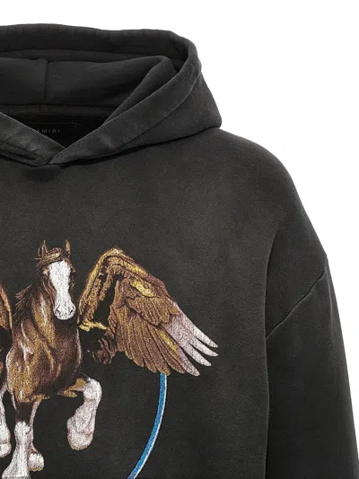 Amiri Graphic Print Hooded Sweater Kangaroo Pocket
