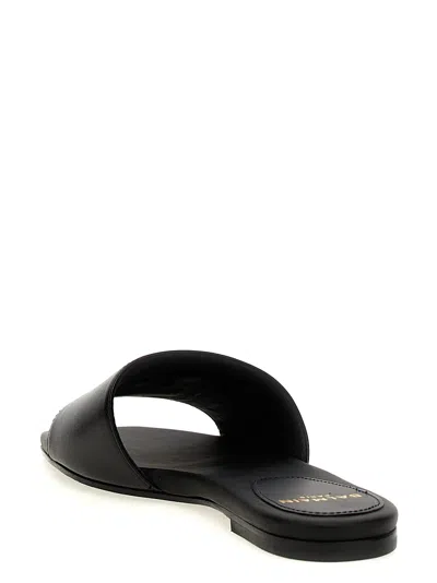 Balmain Dafne Logo-plaque Leather Slides
