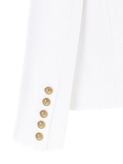 Balmain Double-breasted Spencer Jacket Gold Buttons