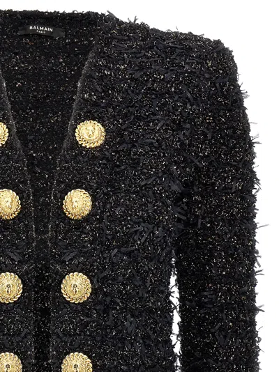 Balmain Black Lurex Tweed Blazer
