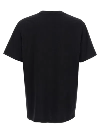 Balmain Crew Neck Black T-shirt With Graphic Print