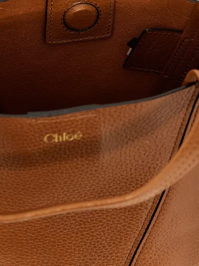 Chloé Spin Handbag In Brown