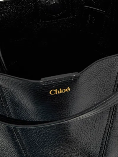 Chloé Small Spin Tote In Grained Leather Bags