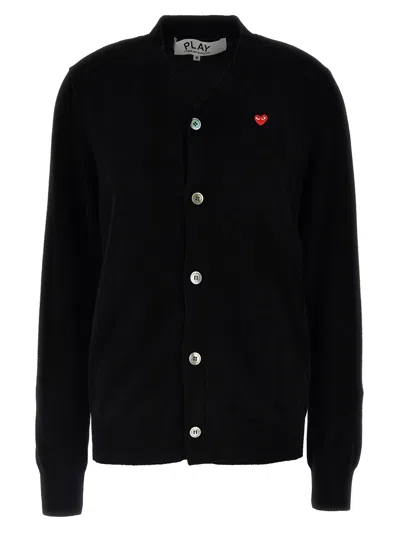 Comme Des Garçons Play Overlapping Heart Wool Cardigan