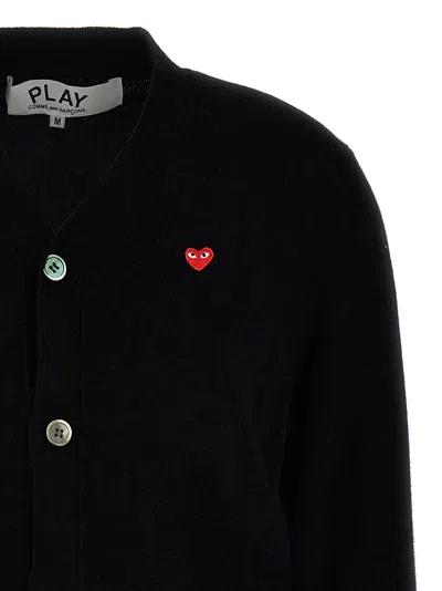 Comme Des Garçons Play Overlapping Heart Wool Cardigan