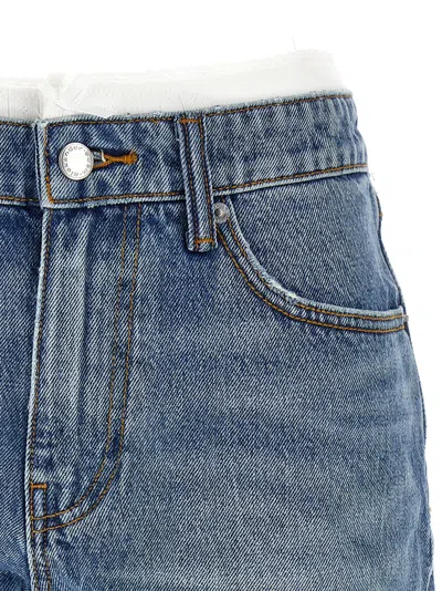 Alexander Wang Denim Hotfix Distressed Shorts